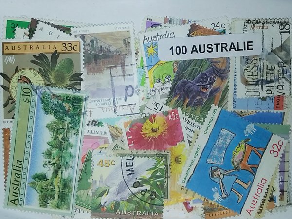 lot de timbres d'Australie