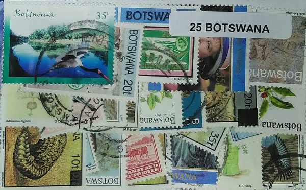 lot de timbres du Botswana – Image 3