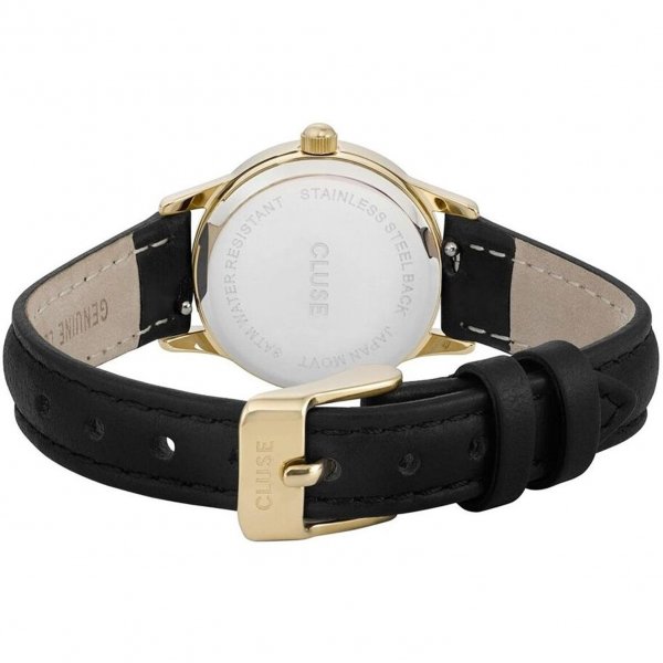 Montre Cluse Pour Femme La Vedette Gold/Black Cuir | 24mm – Image 3