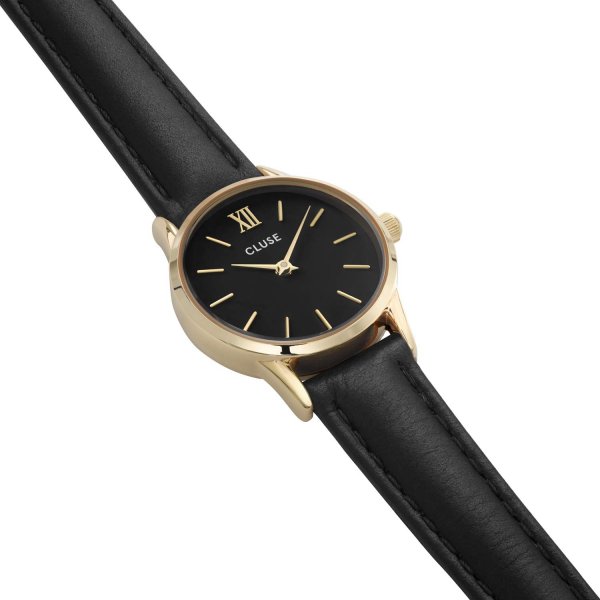 Montre Cluse Pour Femme La Vedette Gold/Black Cuir | 24mm – Image 2